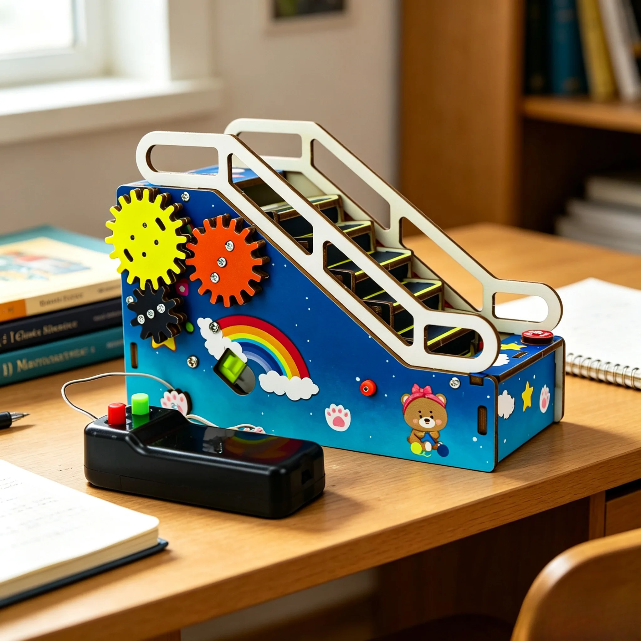 Children's Science and Education Experiment Models, Remote-Controlled Escalator Models, Hand-Assembled Toys, Children's DIY Gift
