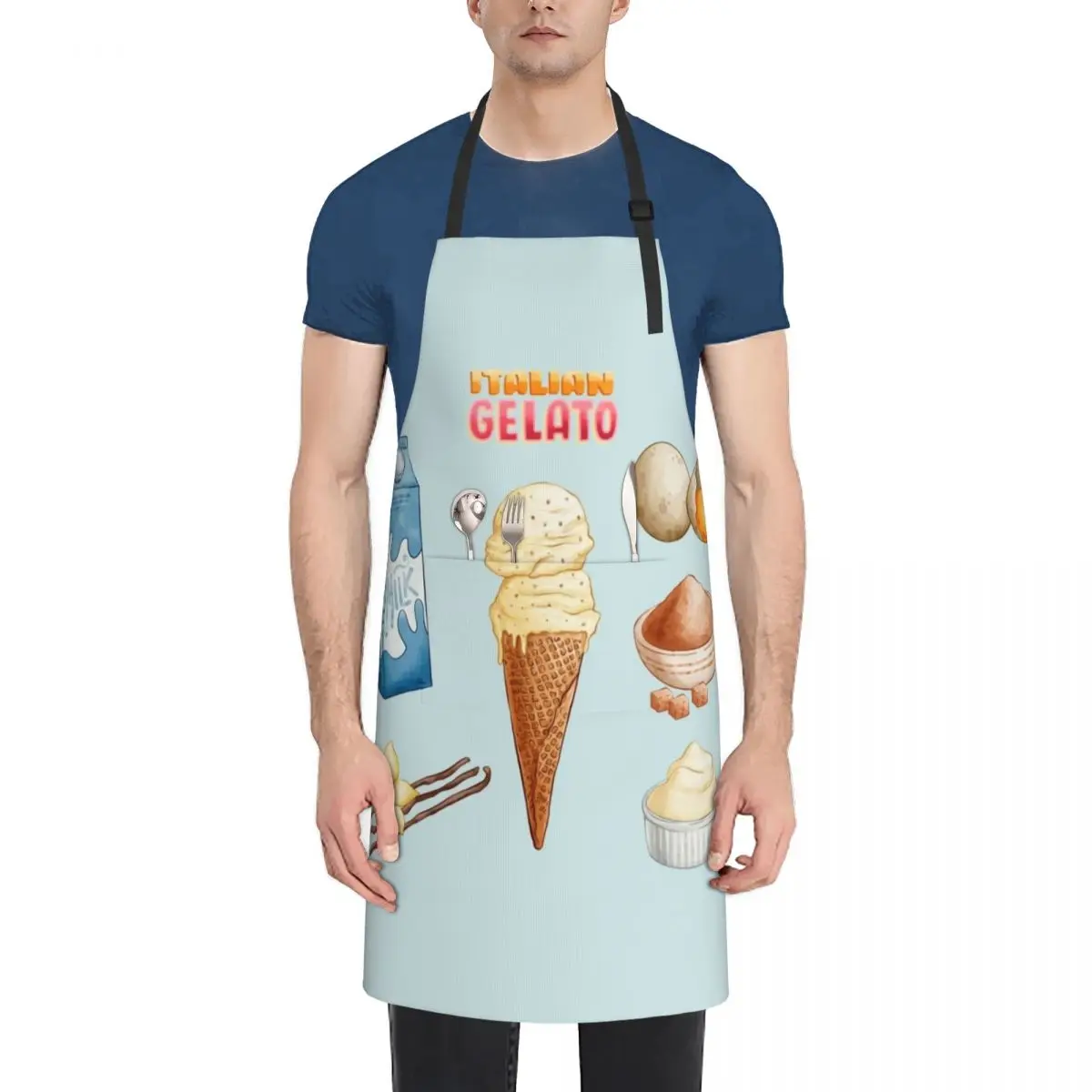 

Italian Vanilla Gelato Ice Cream Recipe Apron cleanings Novelties Kitchen And Home Apron