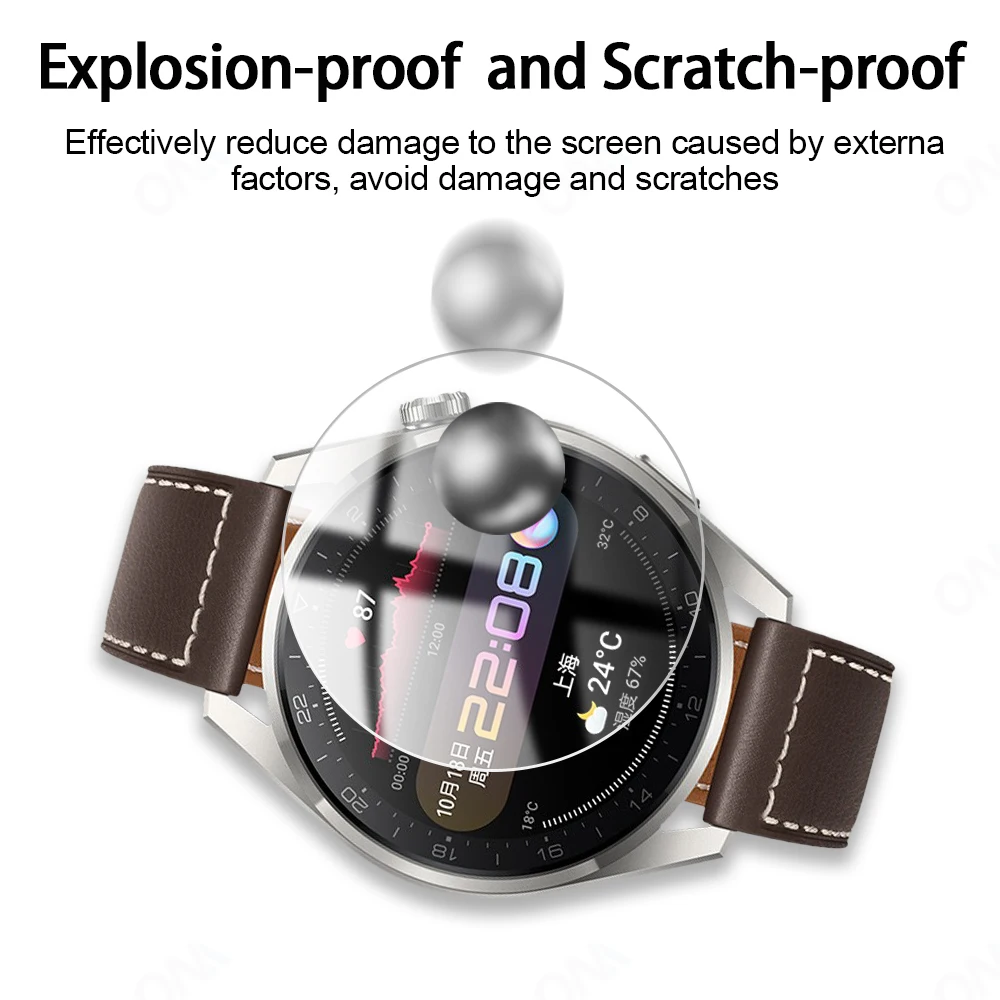 Tempered Glass For Huawei Watch 3 Pro 48mm 46mm smartwatch Accessories HD Protective Film Huawei Watch 3 Screen Protector