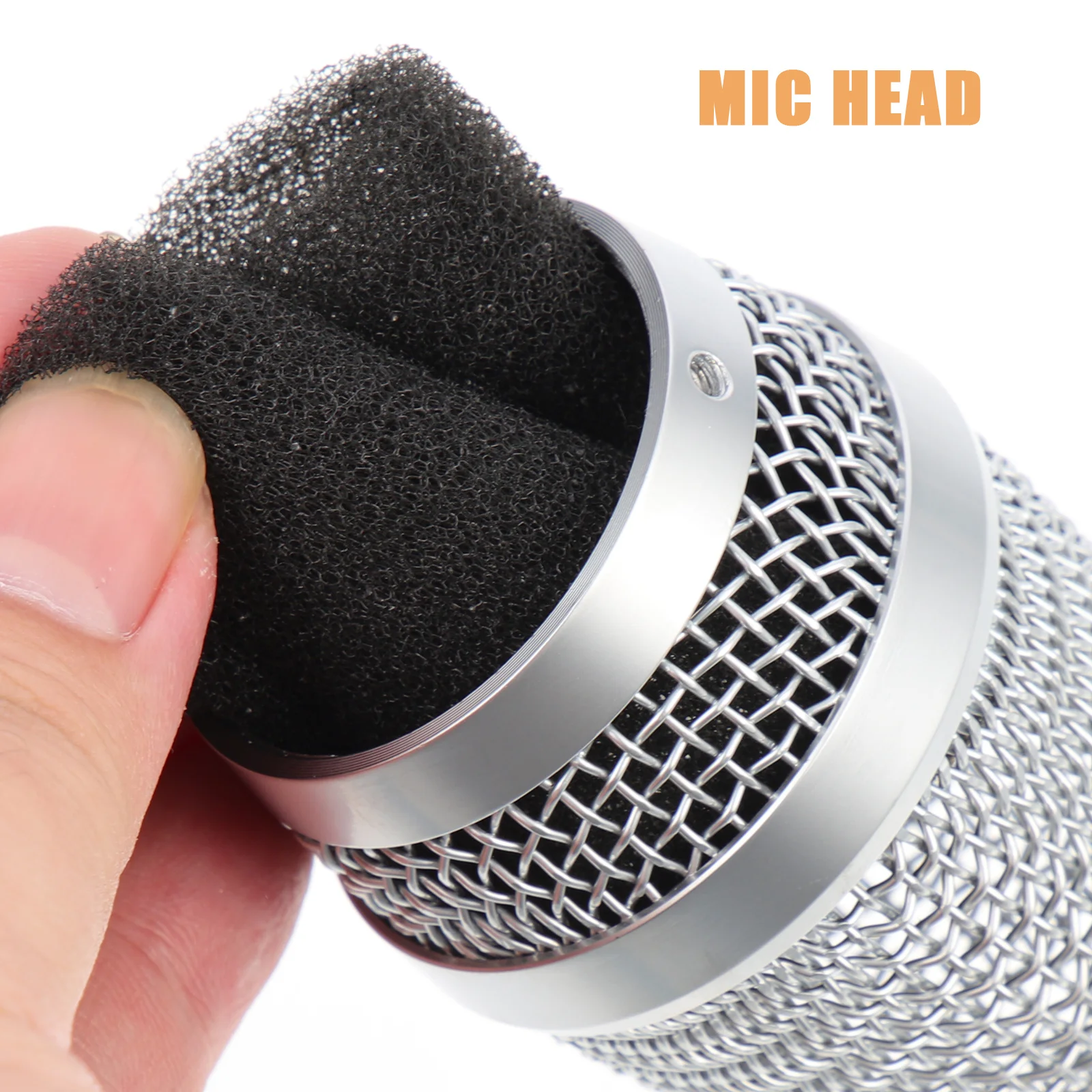 

Microphone Grille Ball Head Replacement Metal Mesh Head For Durable Accessory Ktv Supplies Cordless Mic Parts Wireless Mic