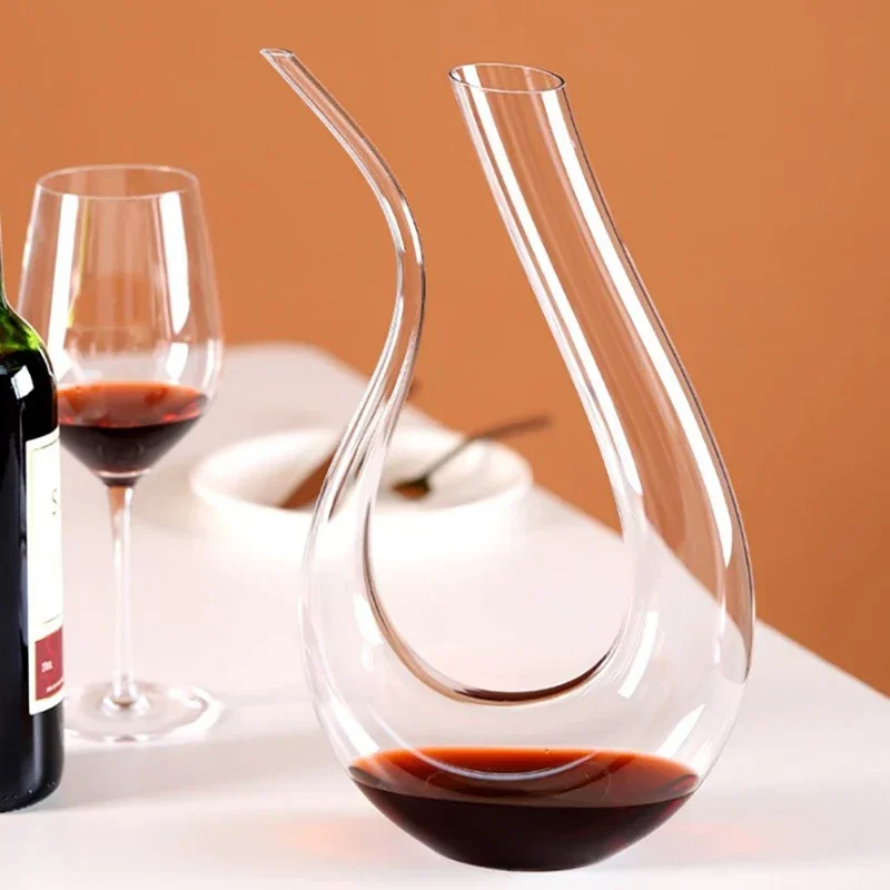 1500ML Big Decanter Handmade Crystal Red Wine Brandy Champagne Glasses Decanter Bottle Jug Pourer Aerator For Family Bar