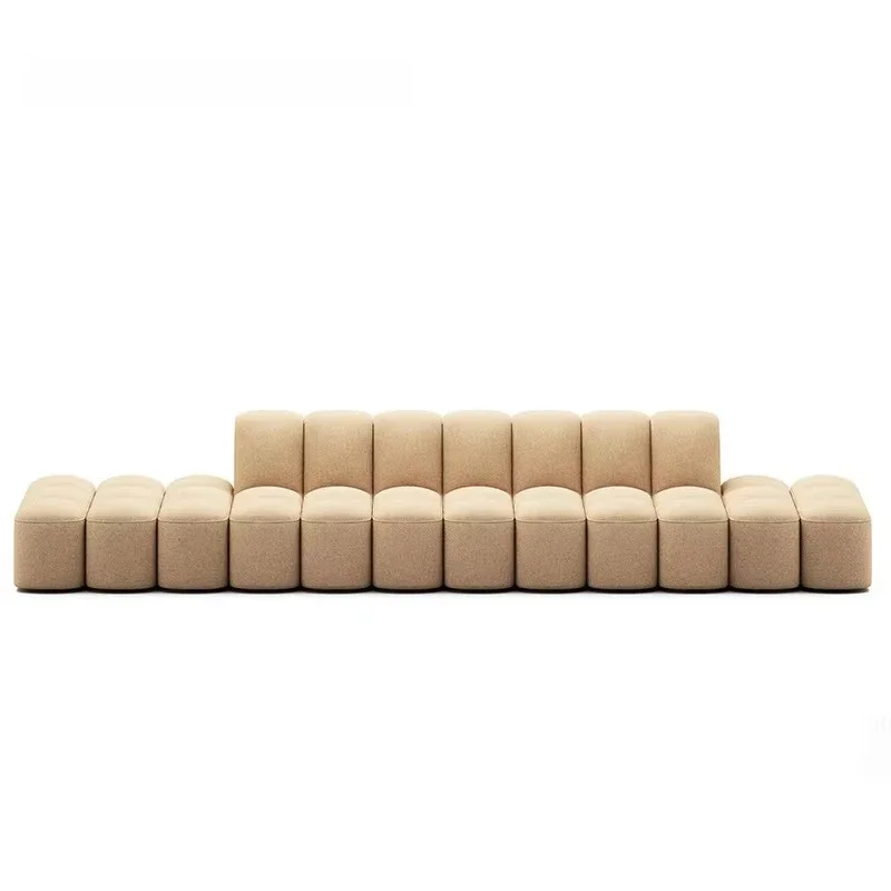 Living room combination small module snake sofa hotel villa s-shaped comfortable sofa