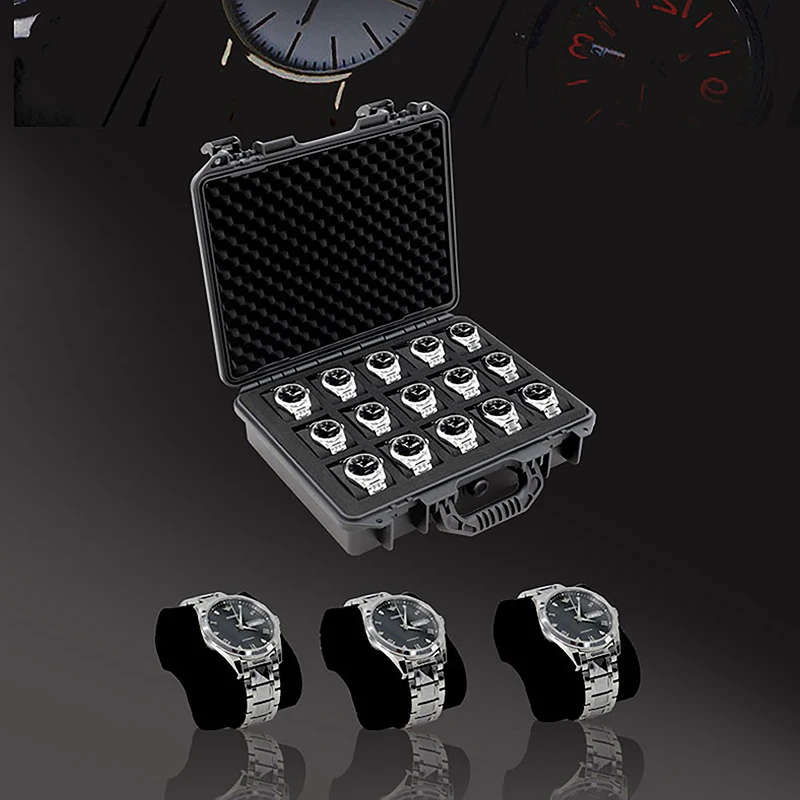 6/15 Slot Abs Plastic Watch Case Portable Waterproof Watch Case Is Used To Store Watches Tool Box