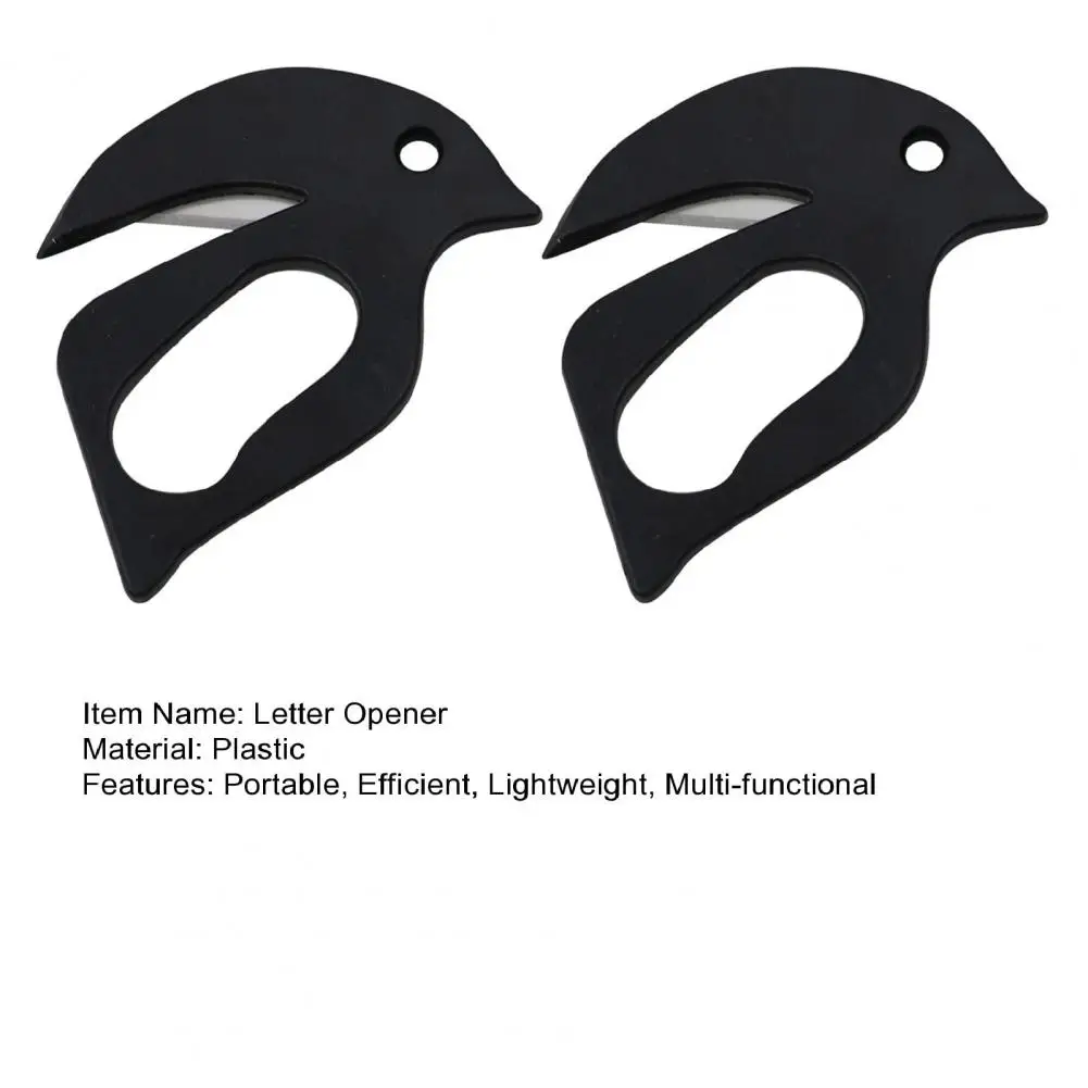 7.5cm Letter Opener Plastic Mail Opener With Blade Portable Envelope Slitter Wrapping Paper Cutting Tool For Office Home School