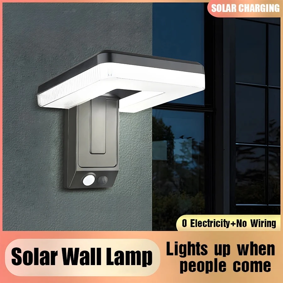 Foldable 120 Solar LED Outdoor Wall Light Motion Sensor 3 Modes Waterproof Garden Security Lamp