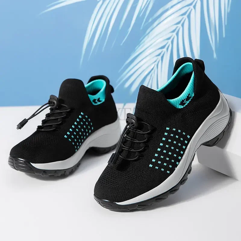 Women Shoes High Quality Casual Mesh Sneakers Women Sport Plus Size Socks Shoes  Lightweight Sneaker Footwear Basket Shoes Women