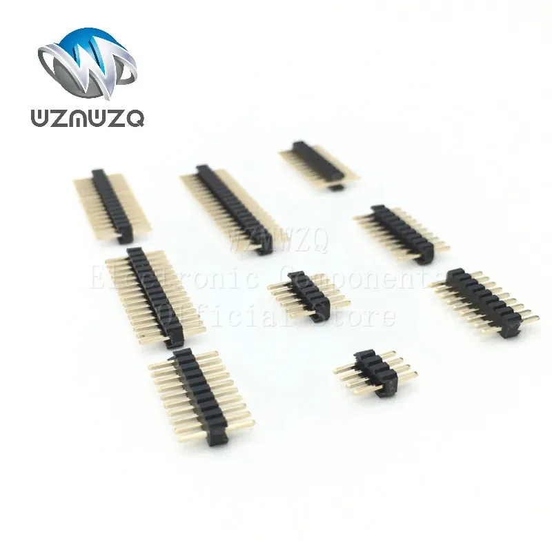 20PCS 1.27mm SMD SMT 2*3-40Pin Double row 3p 4p 5p 6p 7p 8p 10p 12p 15p 20p 25p 30p 40p 50p Male Connector Strip Pin header