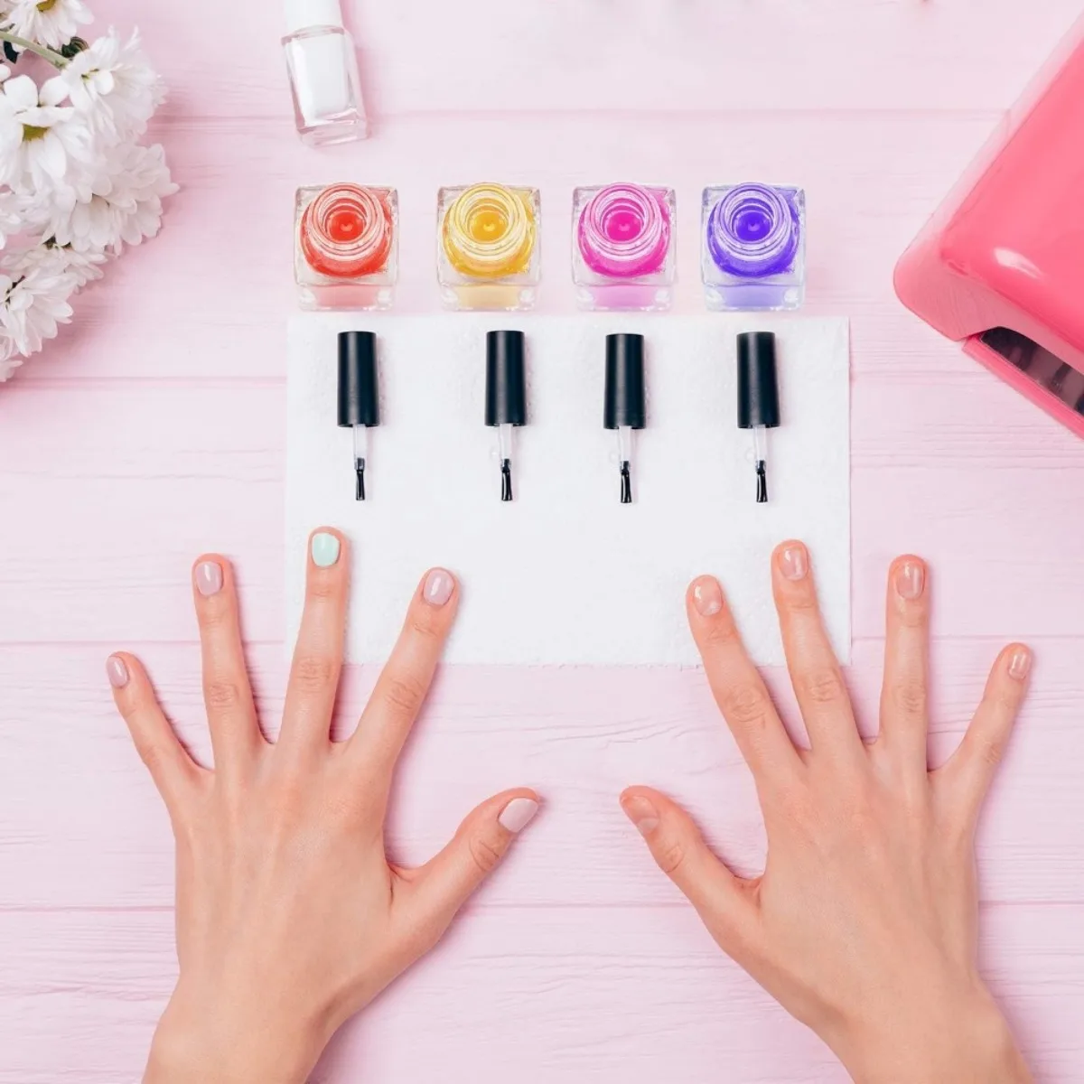 20 Stück 5ml Leere Nagellackflaschen mit Rundpinsel, Kleine Klare Glas-Kosmetikbehälter, Nachfüllbare Nagellack-Flaschen – Detail 9