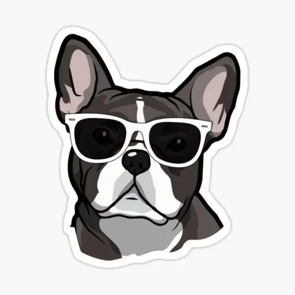 French Bulldog Cute Creative Stickers Laptop Camper Helmet Off-road Motorcycle Car Decal