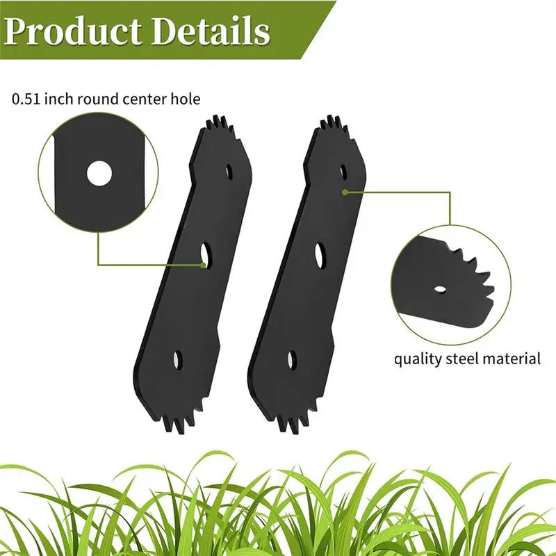 ABNM EB-007 7-1/2In Edge Hog Heavy-Duty Edger Replacement Blade For Black & Decker 2In1 String Trimmer,Fits LE750,LE710