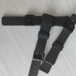 18mm PU Watch Strap Universal Electronic Watchband Sports Waterproof Bracelet for CASIO W800H AE1200 SGW400H F-84/F-94/F-105