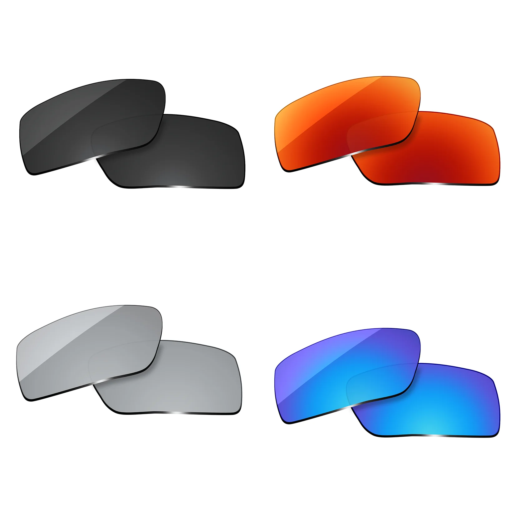

OOWLIT Polarized Lenses Replacements Compatible with Wiley X Mojo Sunglasses