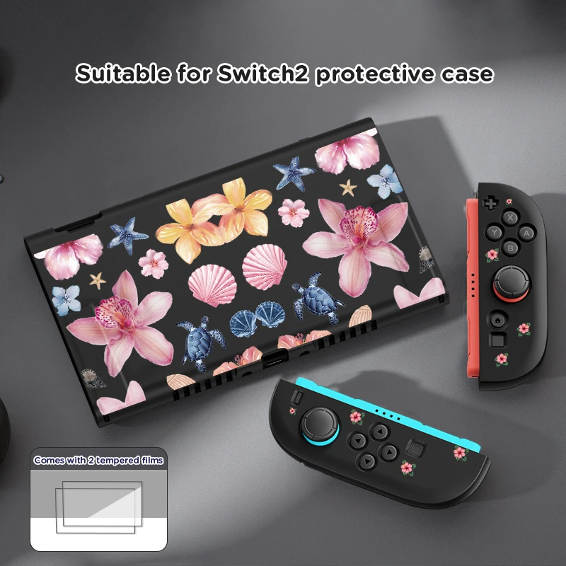 لحافظة الحماية Switch2 ومجموعة الأغشية المقسى، كاملة مضادة للخدش ومضادة للسقوط، أفضل خيار لمشغلات Switch2