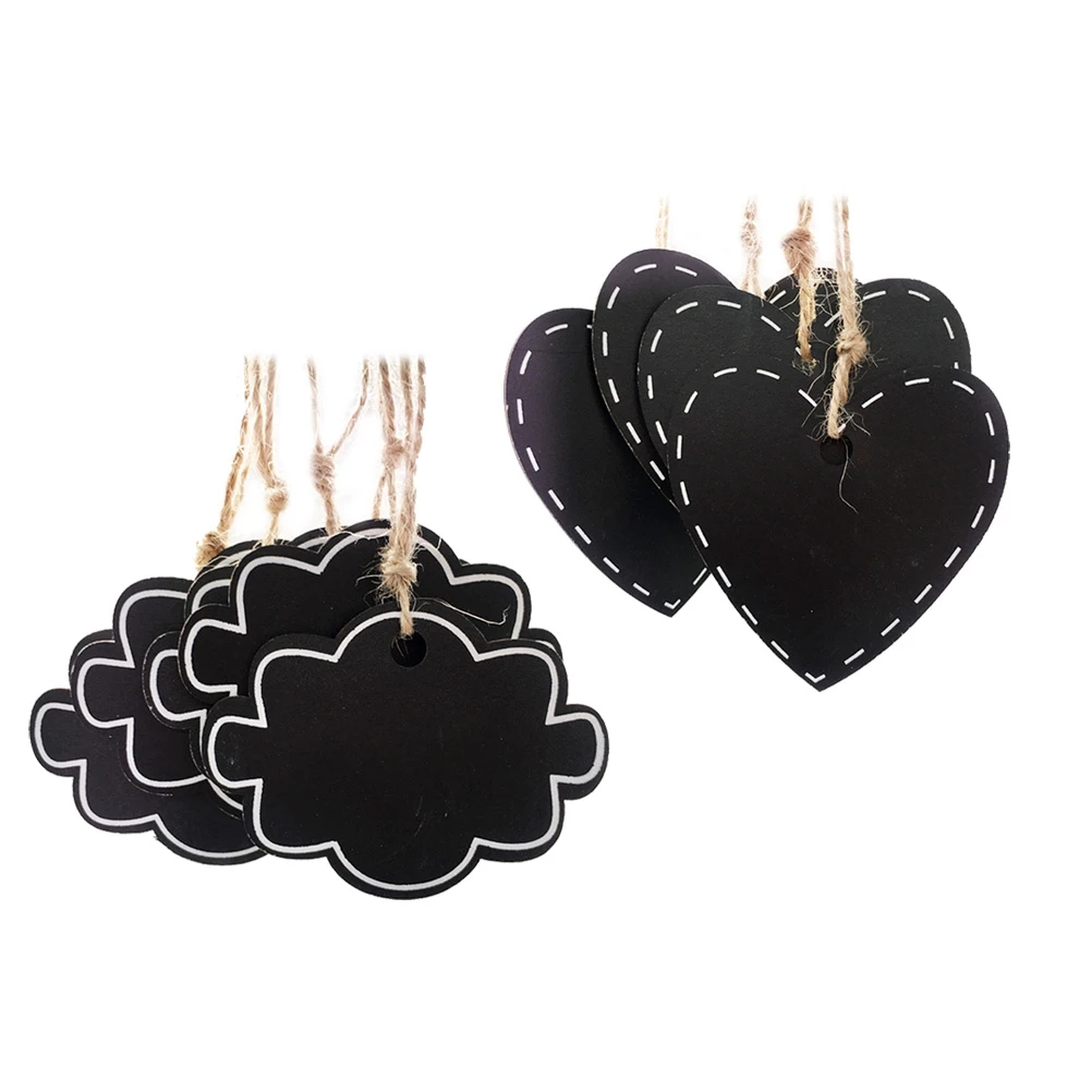 

20pcs Mini Wooden Blackboard Chalkboards for Wedding Signs Kids Crafts Garden Memo Tags Hanging Menu Schedule Notes with Jute