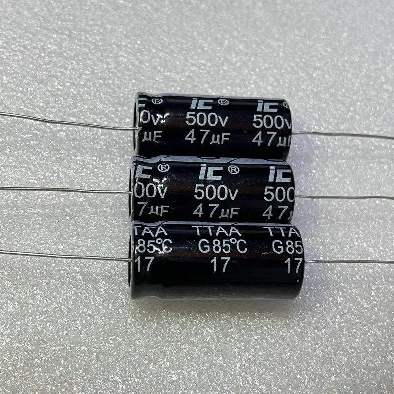 5PCS/LOT 47uF 500V TTAA 476TTA500ARZ Axial Electrolytic Capacitor