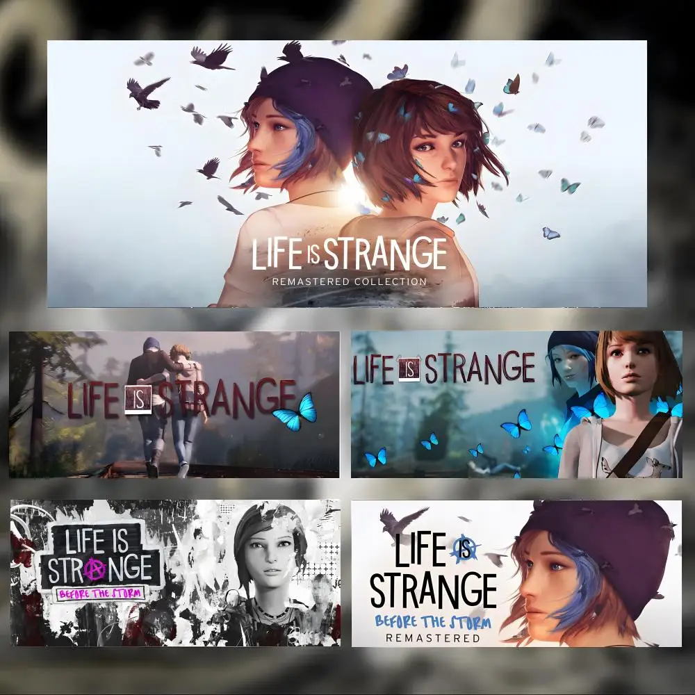 Emotional Story Game L-Life Is Strange Mauspad, großes, dickes Schreibtischpad mit genähten Kanten, Gaming-Mauspad für PC