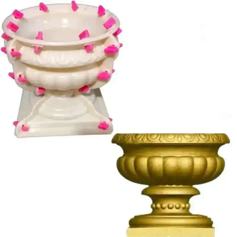 

Современные формы для цементных цветочных горшков, европейские круглые формы, легкие роскошные декоративные формы для домашнего сада, утолщенные большие бетонные формы