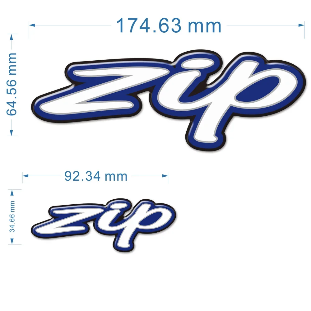 Autocollants avec logo emblème pour scooter Piaggio Ected PA Zip, 2T, 4T, 125, SP 50, 100, 50cc, 3D 2016, 2017, 2018, 2019, 2020