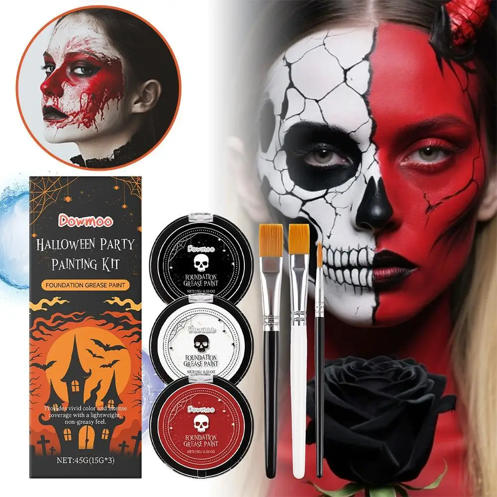 Maquillaje de alta calidad, maquillaje Facial de alto rendimiento de Color, fiesta navideña, creatividad, juego de pintura para fiesta de baile de Halloween