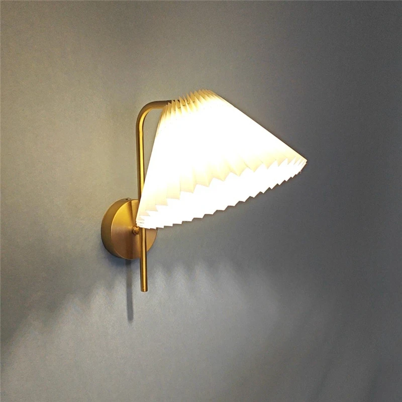 

Nordic Golden Wall Lamps Modern Living Room Bedside Rotatable Lighting Reading Wall Lamp Indoor Adjustable LED Beside Wall Light