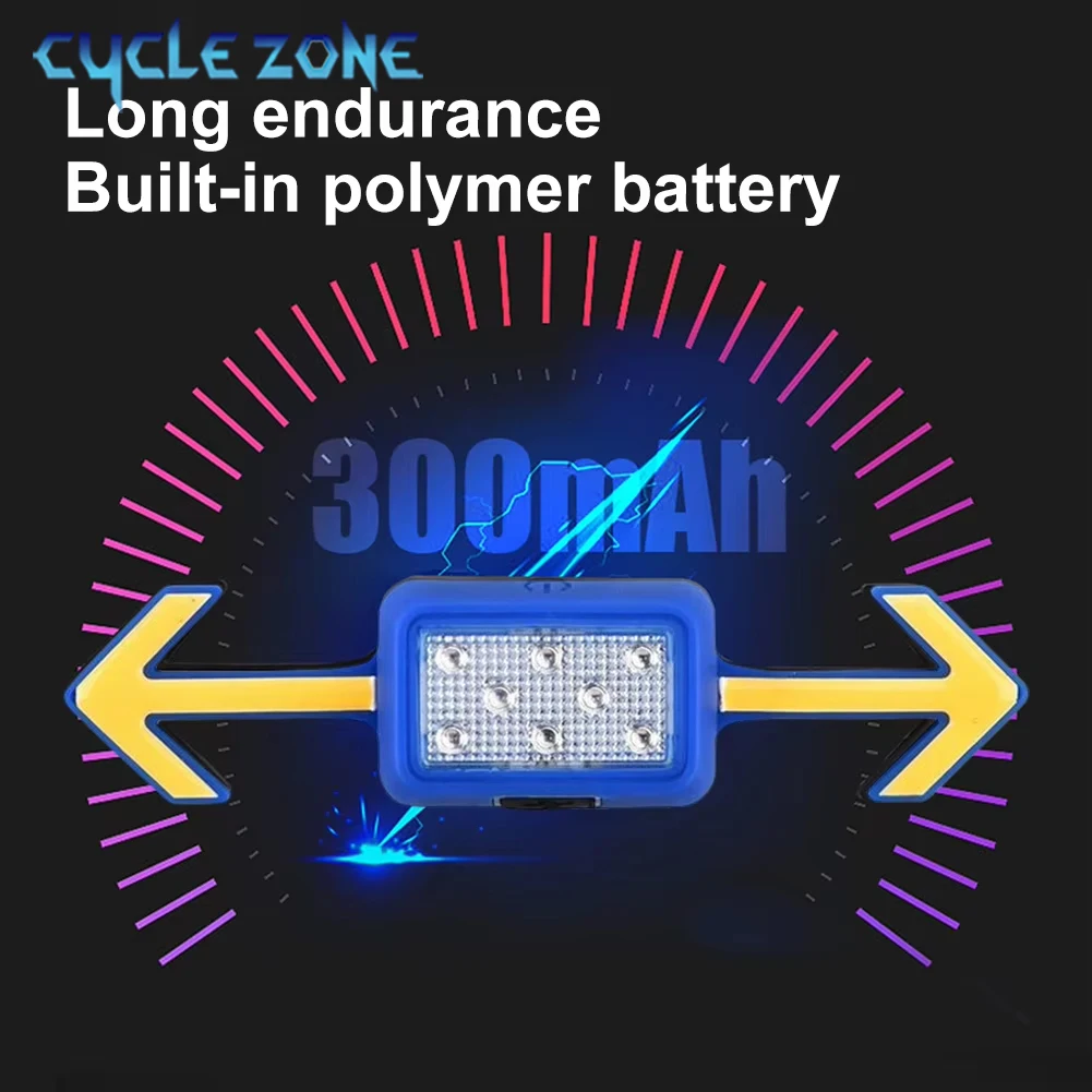 Rechargeable Bicycle Rear Lamp Bike Wireless Remote Turn Signal Lights Night Riding Safety Warning Taillight Cycling Accessories