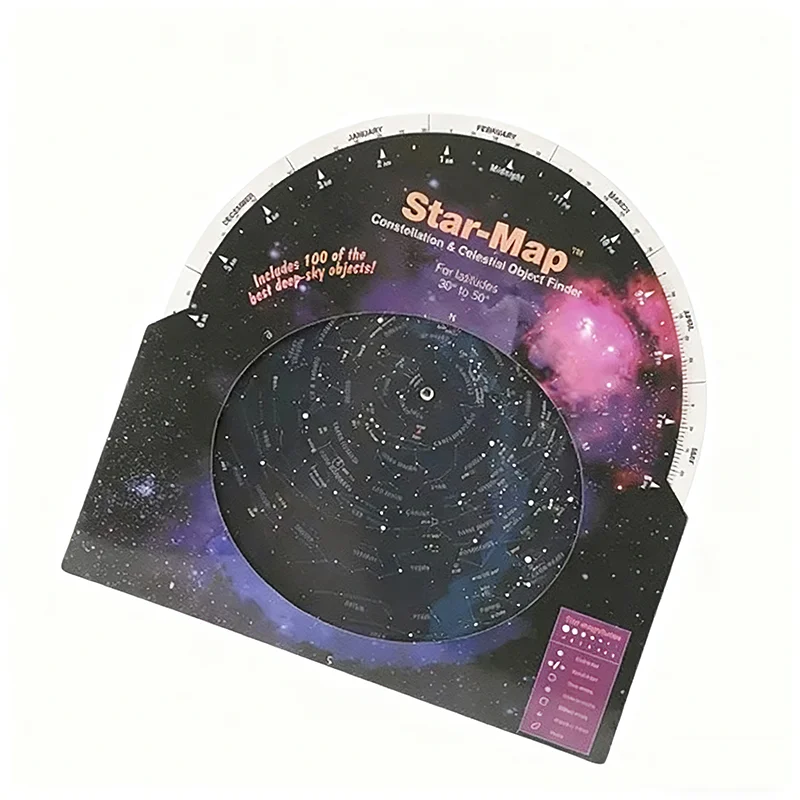 Mapa de Constelaciones Educativo y Guía de Objetos Celestes, Kit de Ciencia Astronómica para Observación de Estrellas para Niños y Principiantes