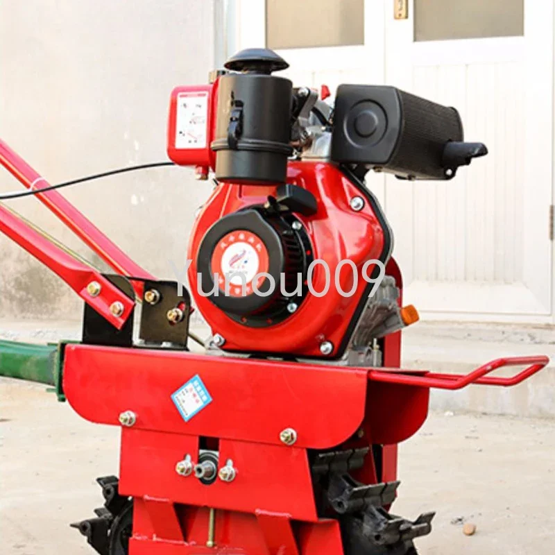 Track Cultivator Agricultural Use Trenching Soil Cultivation Plough Field Soil Cultivation Gasoline and Diesel Models Chain