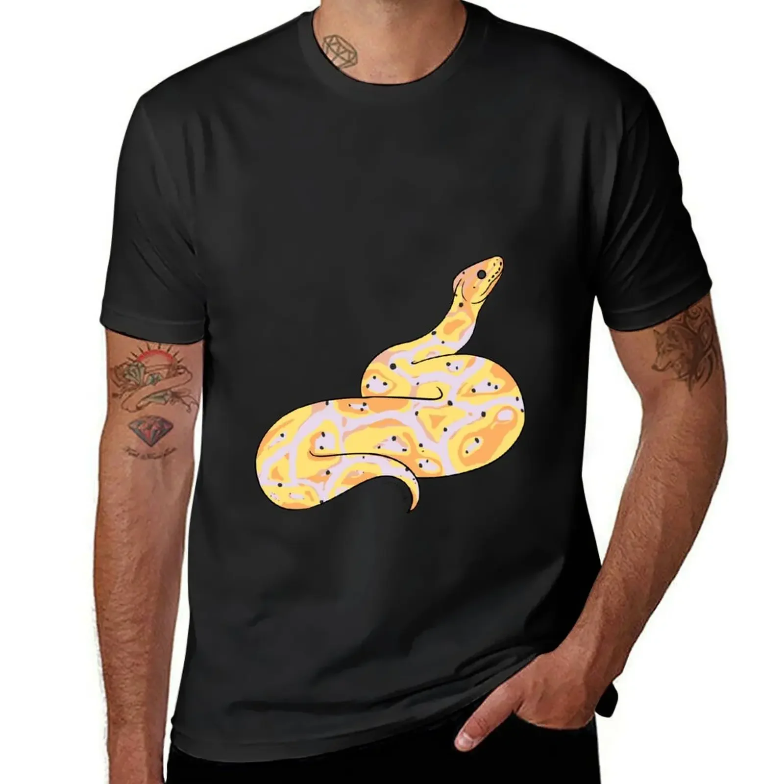 Coral Glow Ball Python T-Shirt customs design your own anime stuff big and tall t shirts for men