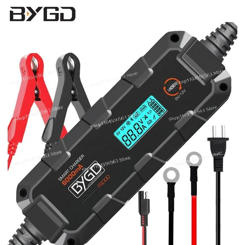 

Зарядное устройство для автомобильных аккумуляторов 12В 6000мА, 110В, восьмисегментное, интеллектуальное, для восстановления литиевых аккумуляторов, трансграничная поставка