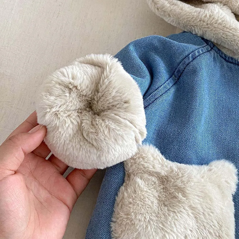 فتاة معطف الشتاء الصوف رشاقته الدافئة مقنعين الفتيان السترات جديد وصول الثلوج الأطفال ملابس خارجية لعيد الميلاد عيد ميلاد #5