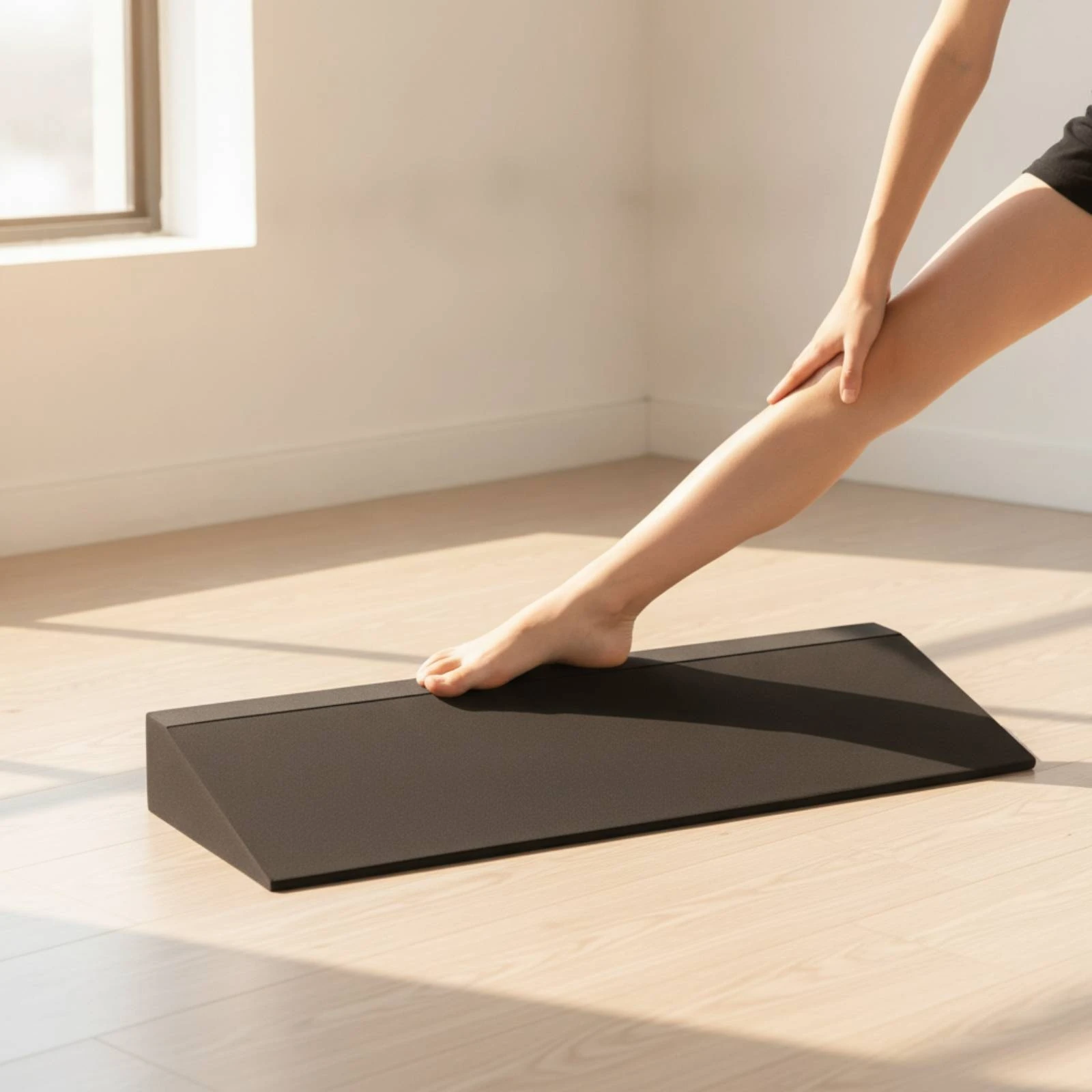 Wedge Block with Sloped Top Slim Stretching Block Foam Wedge Cushioning Calf Stretcher Supportive for Dancers