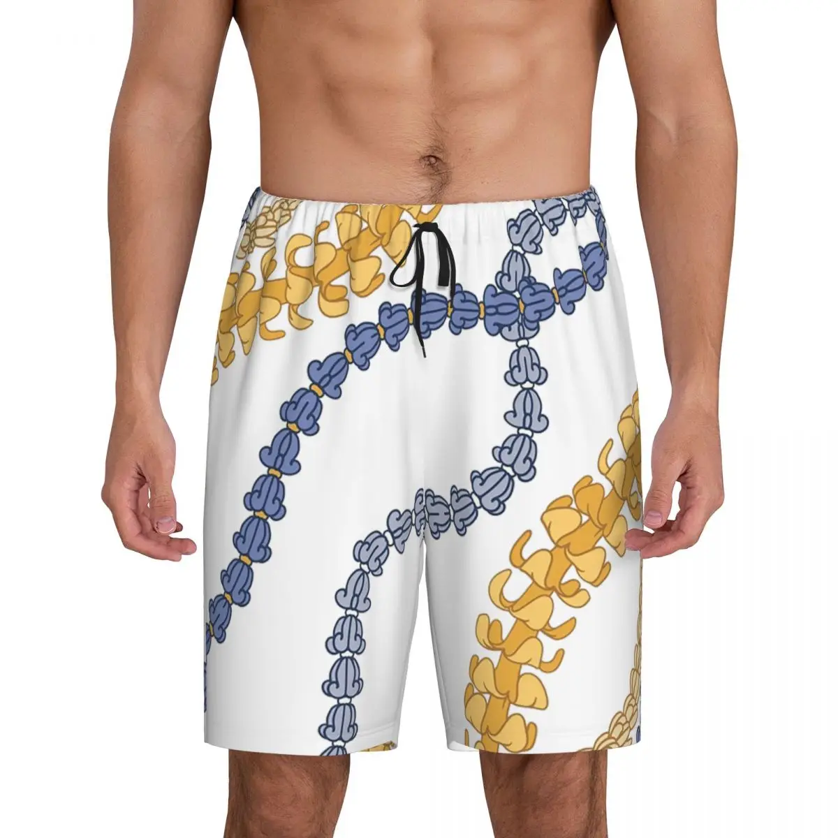 

Custom Puakenikeni Royalty Short Pajama Pants Men Sleepwear Sleep Lounge Bottom Shorts Sleeping Pants