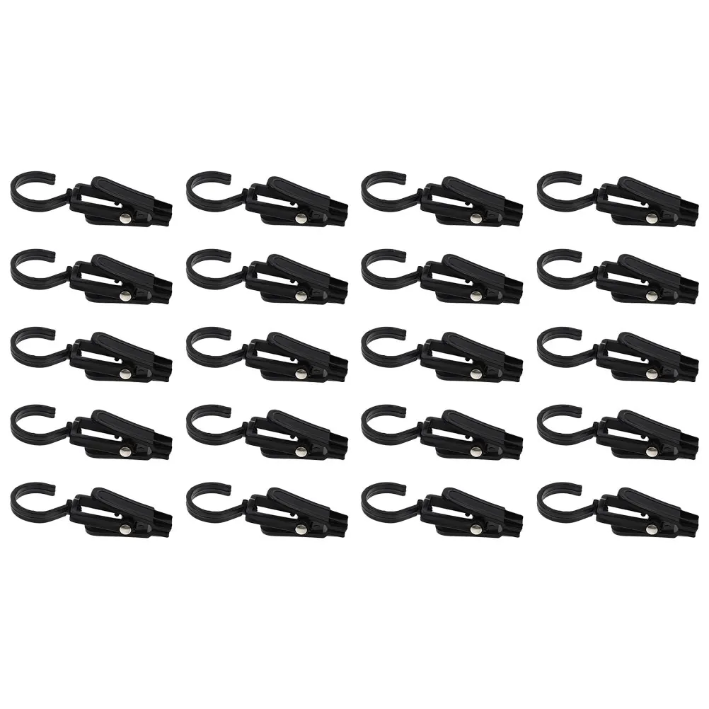 

20pcs Swivel Clamp Boot Hanger Hat Clips Black Multi Use Hanging Closet Laundry Hooks Travel Portable Clothes Storage Home
