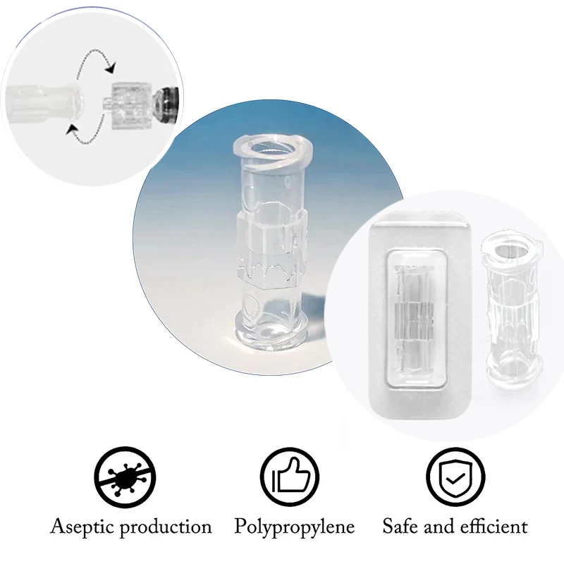 

Замок для аксессуаров attoo, универсальный, 50-500 шт., прозрачный разъем для шприца Люэра, гнездо-мама, прочный, стерильный