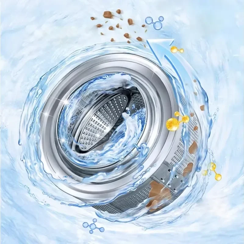 10.12kg Smart Front Load Washing Machine Fully Automatic Washer Dryer Combo Gravity Drainage Home Laundry Appliance