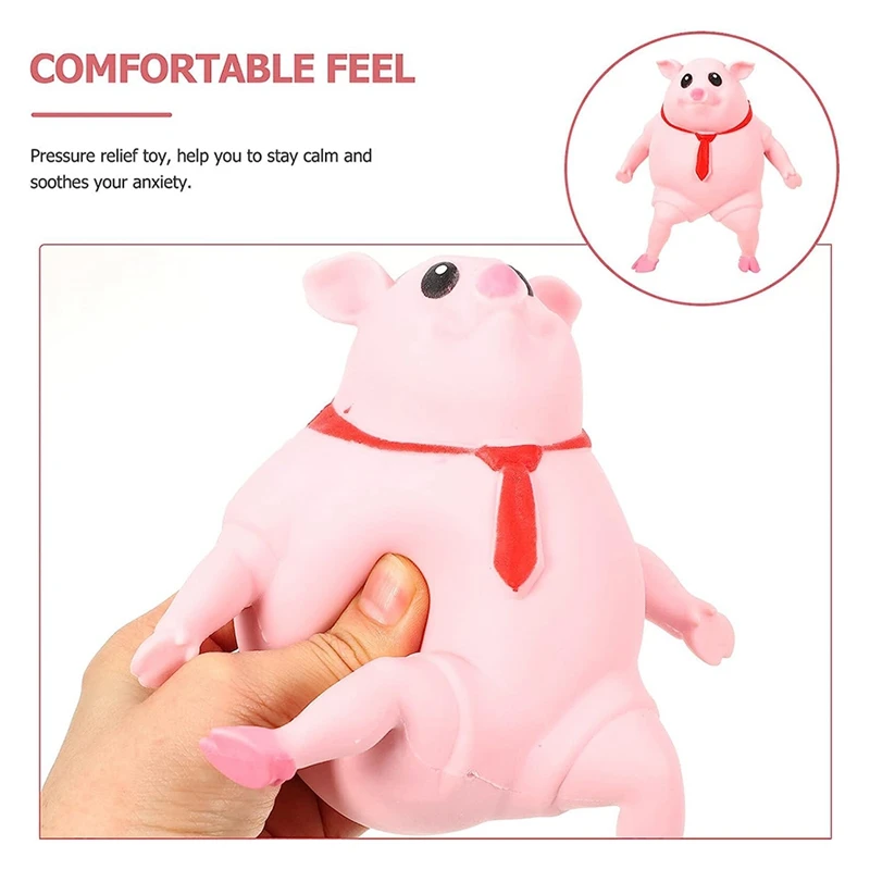 Piggy Squeeze Toy Sensory Stress Toy For Kids Adults, Decompress , Funny Pig Man Sensory Stress Toy For Girl Boy