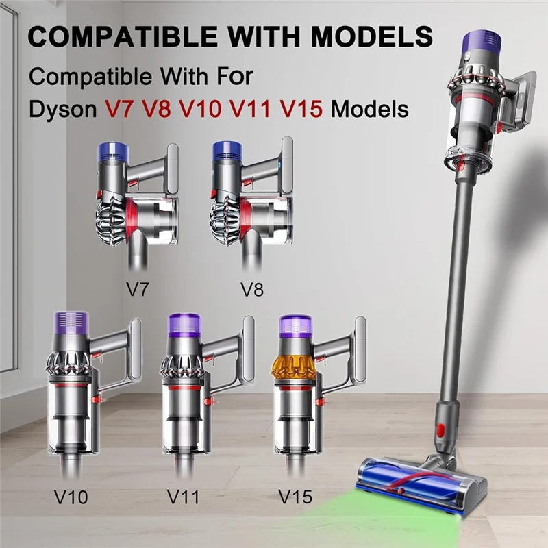 B58B-Замена очистителя со светодиодной подсветкой для Dyson V7 V8 V10 V11 V15, быстросъемная головка с прямым приводом, щетки для чистки головки