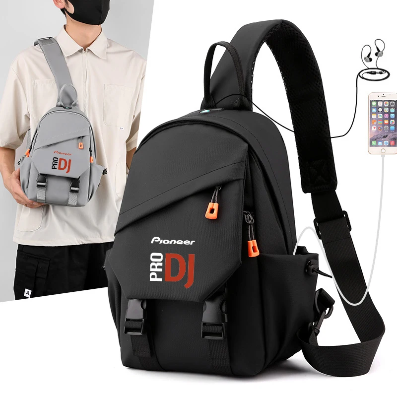 2023 Pioneer Pro Dj Men\'s Shoulder Bag Travel Messenger Bag Waterproof Fashion Simplicity Shoulder Bag Outdoor Casual Chest Bag