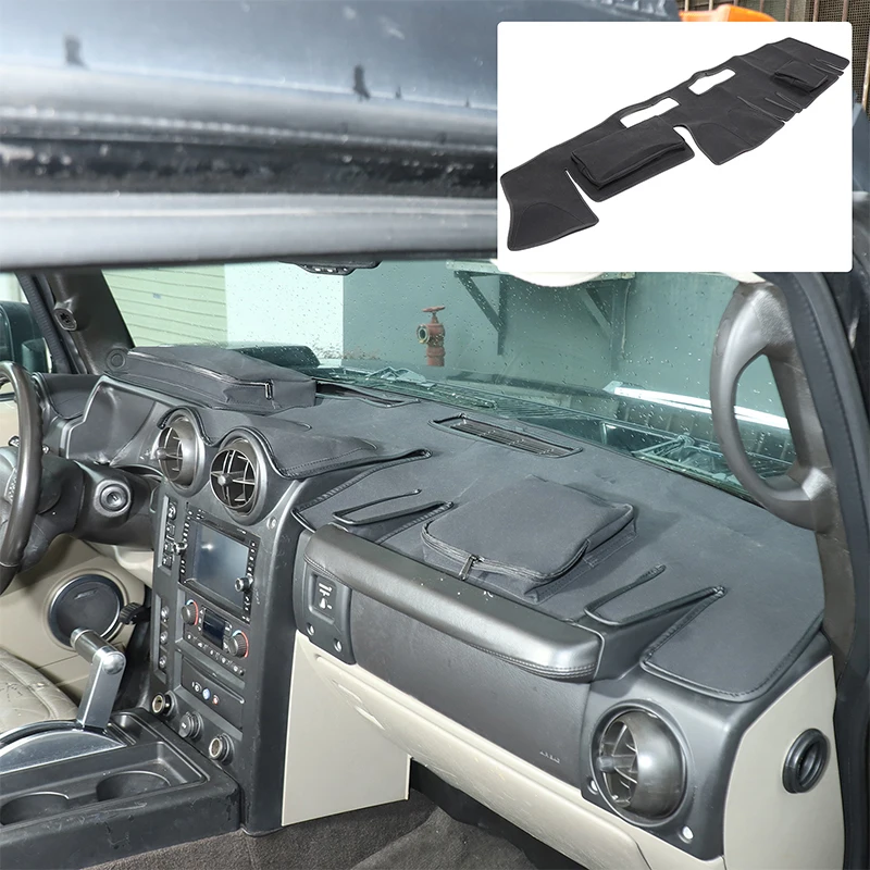 

For Hummer H2 2003-2009 Sheepskin Car Dashboard Organiser Mat Storage Pad Stowing Tidying Organiser Accessories