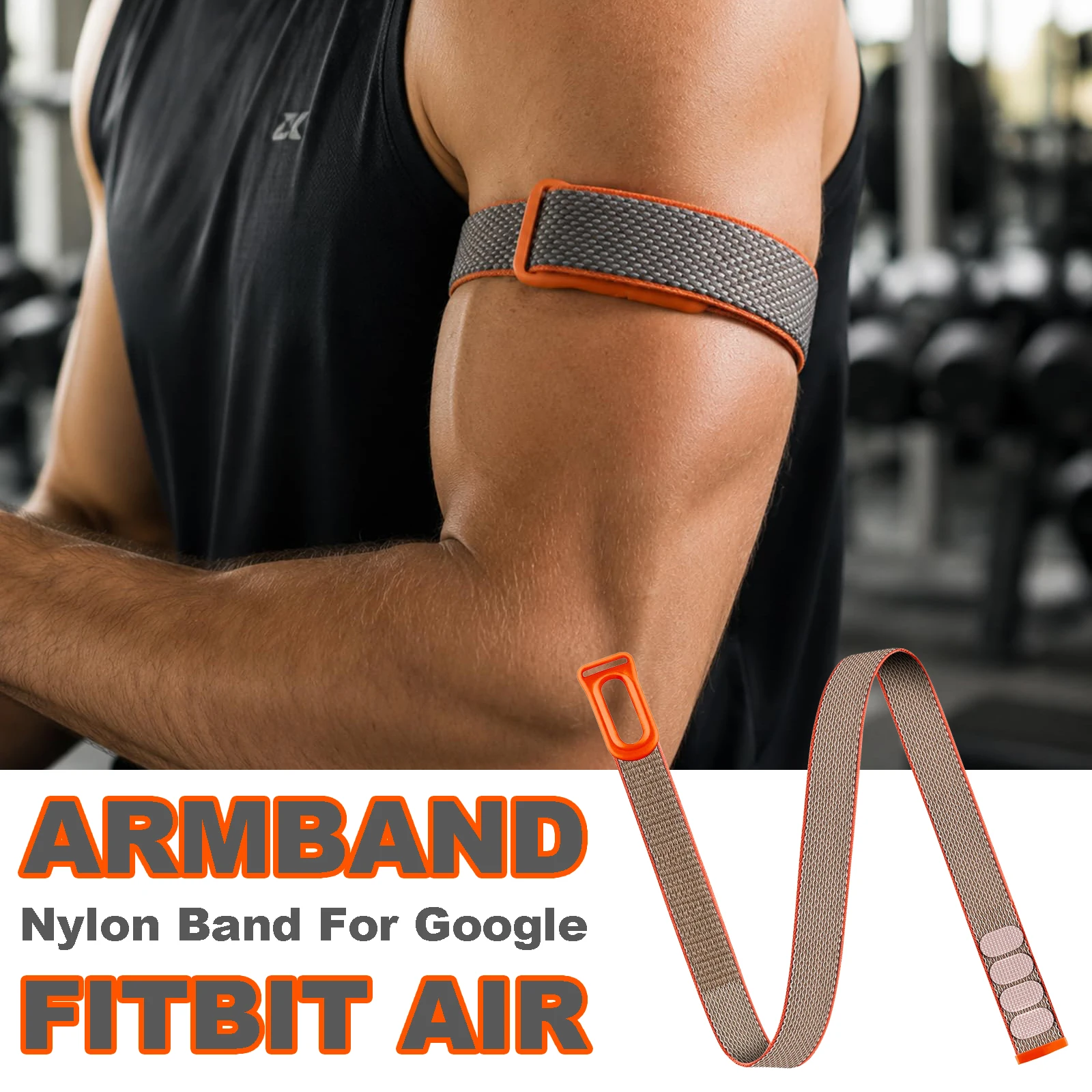 Nylon Armband For Google Fitbit Air Sport Fitness Tracker Woven Breathable Watch Band Adjustable Soft Wrist Strap For Running