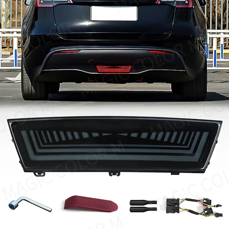 

Функции 3 в 1 для задних ходовых огней Tesla Model Y 2019 2020 2021 2022, тормозной динамический желтый указатель поворота, светодиодный пилотный фонарь