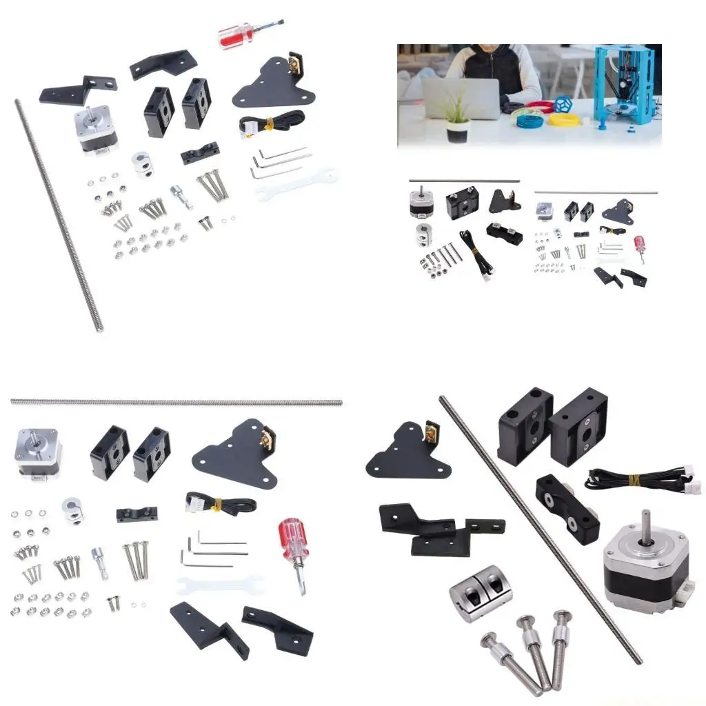 

3D Printer Dual Z-Axis T8 Screw Upgrade for Ender3 CR10 with Motor