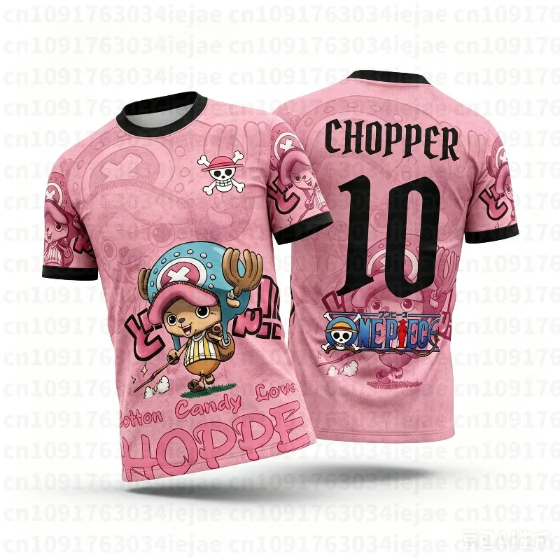 2026 One Piece Graphic T-shirt Japanese Anime Football Jerseys Sports Dry Quickly Men's T-Shirt Clothing Tee Woman