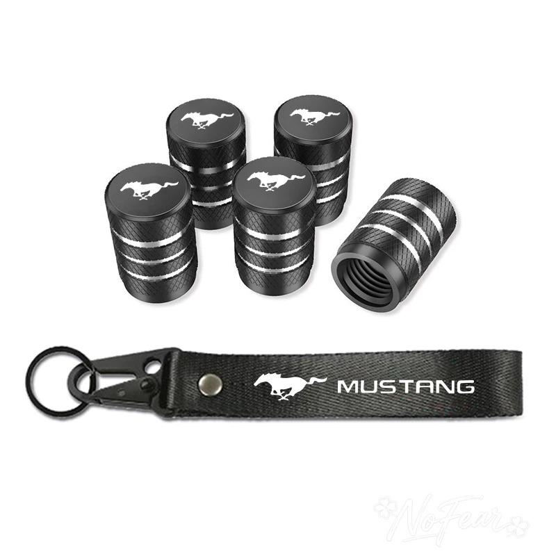 Car Tire Wheel Valve Caps Cover Car Key Chain Ring Keychain For Mustang Zapatillas Miniatura Gt Shelby 2005 2015 Mujer 2012 2006
