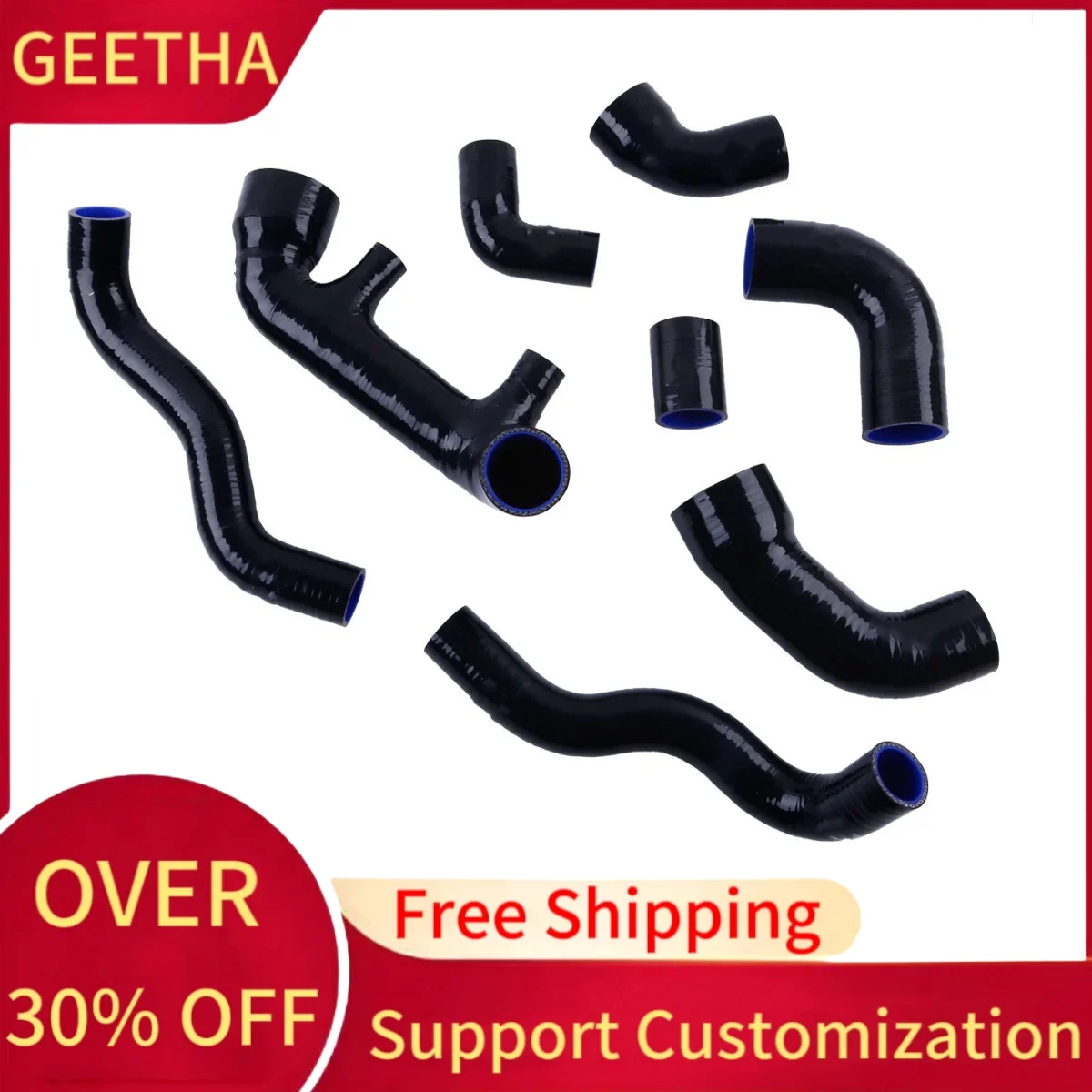 For Fiat Uno Turbo i.e 1.3 MK1 1983-1989 Intercooler+Radiator+Air Silicone Hose