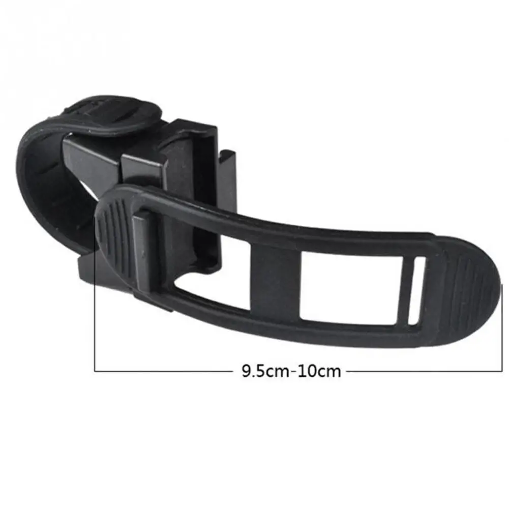 Black Rubber Bike Front Lamp Light Clamp Headlight Holder Rotatable Swivel Bicycle LED Flashlight Torch Mount Holder Clips Hot