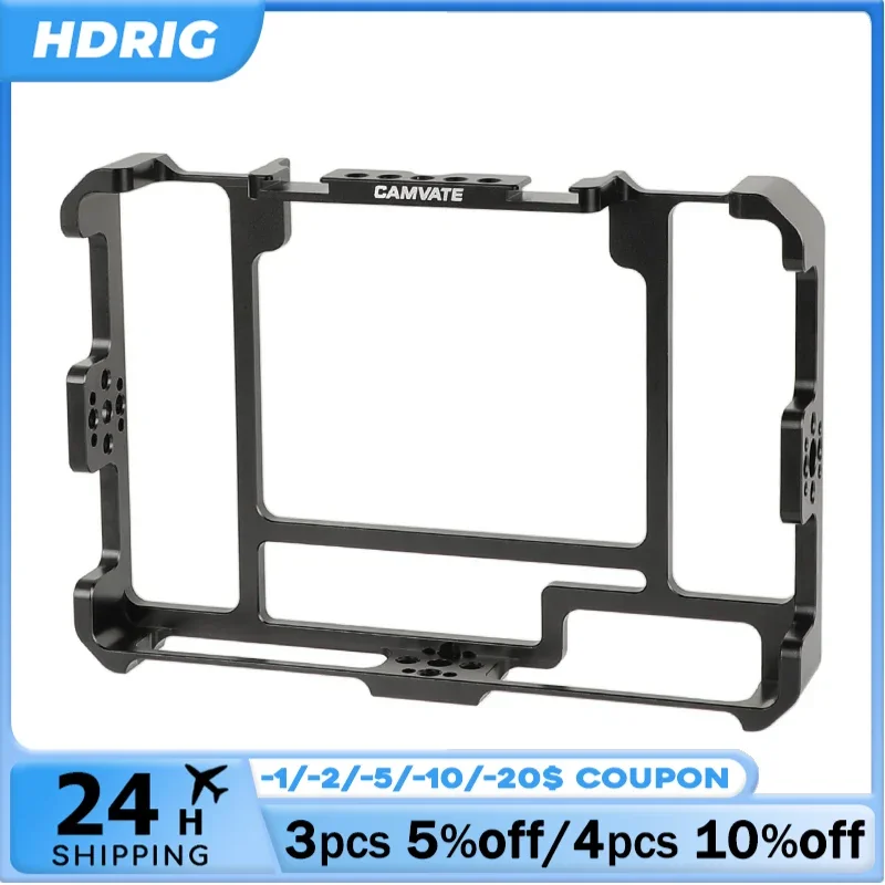 HDRIG For FeelWorld LUT7 & LUT7S 7inch Monitor Cage Armor Bracket Form-fitting Cage Rig