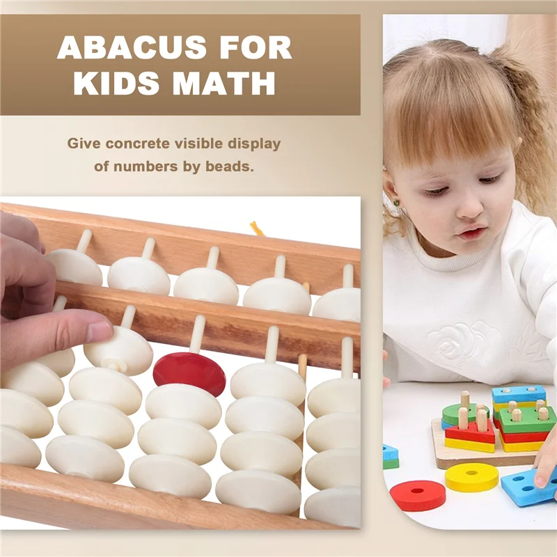 

Professional Abacus Chinese Abacus Mathematic Education Teacher Calculator Hanging Abacus Teaching Abacus 58X19cm For Teacher