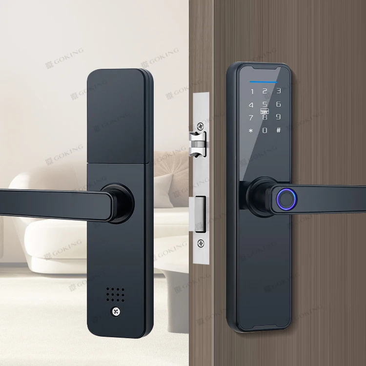 Goking Cheap Price Fingerprint Electric Hotel Lock Intelligent Tuya TTlock Smart Home Furniture TT Door Lock Digital With Wifi