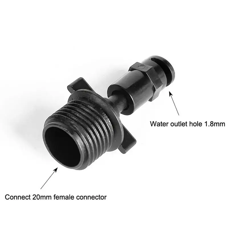 30Pcs 180° Fan Sprinkler Head G1/2 Male Thread Spray Nozzle Leakproof for Lawn Yard Greenhouse Watering